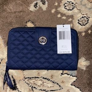 Navy blue Vera Bradley wallet. BRAND NEW